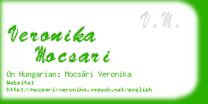 veronika mocsari business card